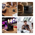 Ładowarka biurkowa 5 portów 2 zwijane kable GaN 140W - szara JOYROOM