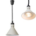 Lampa do podgrzewania potraw wisząca stożkowa śr. 275 mm 250 W - biała Hendi