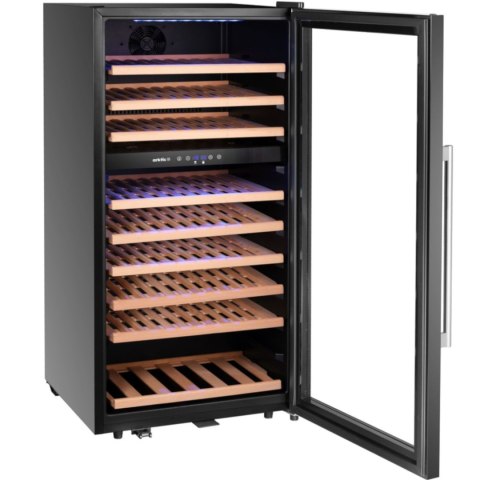 Lodówka chłodziarka do wina 2-strefowa na 91 butelek 230 l 590x595x1215 mm ARKTIC