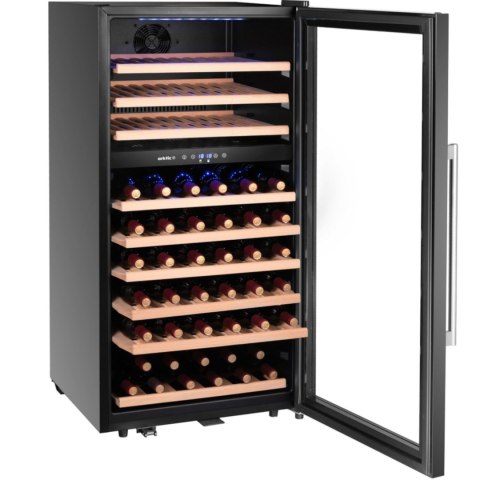 Lodówka chłodziarka do wina 2-strefowa na 91 butelek 230 l 590x595x1215 mm ARKTIC