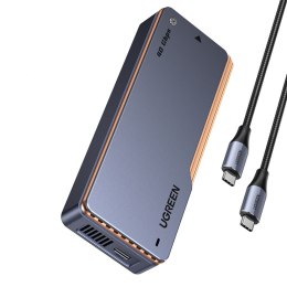 Obudowa na dysk M.2 NVMe SSD z chłodzeniem aktywnym USB4 40Gb/s - szara UGREEN