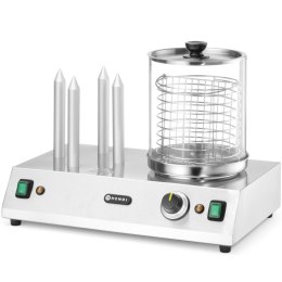 Podgrzewacz do hot-dogów bułek parówek 4 szpikulce 550 W Hendi