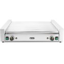 Podgrzewacz grill rolkowy do parówek hot-dogów dwustrefowy XL 14 rolek 65 cm 2000 W Hendi