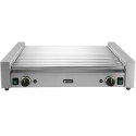 Podgrzewacz grill rolkowy do parówek hot-dogów dwustrefowy XL 14 rolek 65 cm 2000 W Hendi