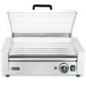 Podgrzewacz rolkowy do parówek hot-dogów z pokrywą 7 rolek 45 cm 620 W Hendi
