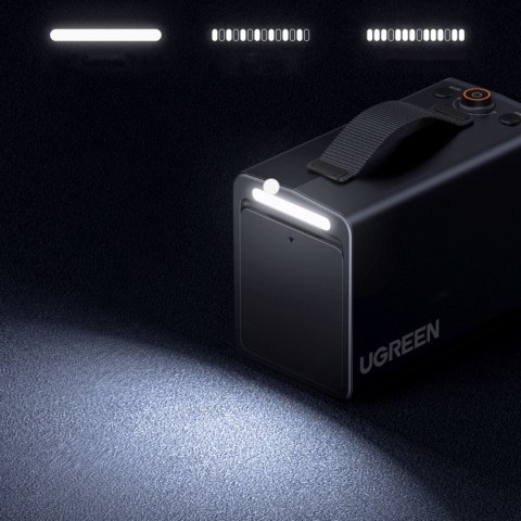 Pompka elektryczna do opon samochodowych z wyświetlaczem 150 PSI 3x4500mAh 12V - szara UGREEN