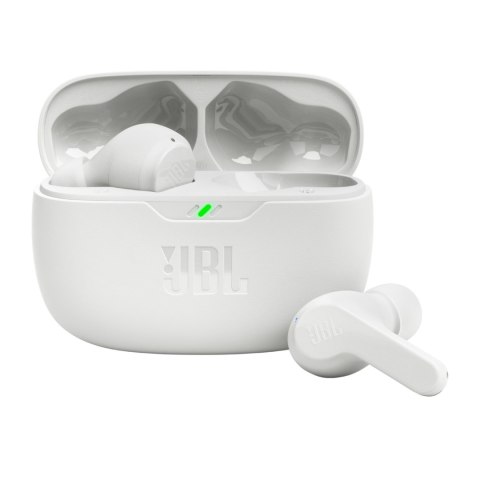 Słuchawki bezprzewodowe dokanałowe JBL Wave Beam Bluetooth 5.2 IP54 IPX2 - białe JBL