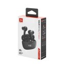 Słuchawki bezprzewodowe dokanałowe JBL Wave Beam Bluetooth 5.2 IP54 IPX2 - czarne JBL