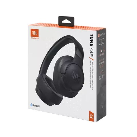 Słuchawki bezprzewodowe nauszne JBL Tune 720BT - czarne JBL
