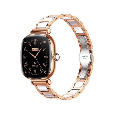 Smartwatch Starlight JR-FS1 z odbieraniem połączeń 2 paski - złoty JOYROOM