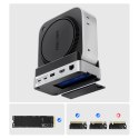 Stacja dokująca 10w1 do Mac mini M.2 USB-C USB-A HDMI RJ45 SD/TF - srebrna ORICO