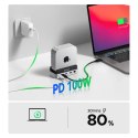 Stacja dokująca 10w1 do Mac mini M.2 USB-C USB-A HDMI RJ45 SD/TF - srebrna ORICO