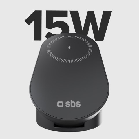 Stacja ładująca 3w1 bezprzewodowa składana do iPhone Apple Watch AirPods QI2 MFI - czarna SBS