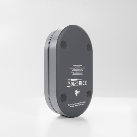 Stacja ładująca 3w1 bezprzewodowa składana do iPhone Apple Watch AirPods QI2 MFI - czarna SBS