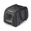 Torba rowerowa składana do transportu psa kota - czarna ROCKBROS