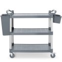 Wózek kelnerski serwisowy do 150 kg 3-półki 842x486 mm Amer Box