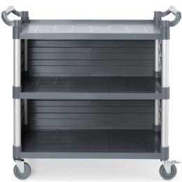 Wózek kelnerski serwisowy z bocznymi panelami do 150 kg 3-półki 842x486 mm Amer Box