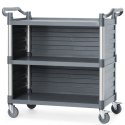 Wózek kelnerski serwisowy z bocznymi panelami do 150 kg 3-półki 842x486 mm Amer Box