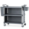 Wózek kelnerski serwisowy z bocznymi panelami do 150 kg 3-półki 842x486 mm Amer Box