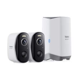 Zestaw monitoringu zewnętrznego 2 kamery 2K 16 Gb WiFi - biały BASEUS