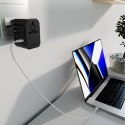Adapter podróżny przejściówka do gniazdek EU UK US AUS USB-C USB-A GaN 70W - czarny SBS
