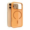 Etui silikonowe na iPhone 17 Pro Max Magsafe Daylight - półprzezroczyste pomarańczowe PURO