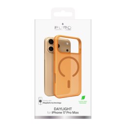 Etui silikonowe na iPhone 17 Pro Max Magsafe Daylight - półprzezroczyste pomarańczowe PURO