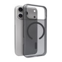 Etui silikonowe na iPhone 17 Pro Magsafe Daylight - półprzezroczyste czarne PURO