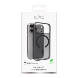 Etui silikonowe na iPhone 17 Pro Magsafe Daylight - półprzezroczyste czarne PURO