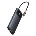 HUB adapter rozdzielacz 10w1 HDMI USB-A USB-C RJ45 SD TF - szary BASEUS