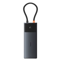 HUB adapter rozdzielacz 10w1 HDMI USB-A USB-C RJ45 SD TF - szary BASEUS