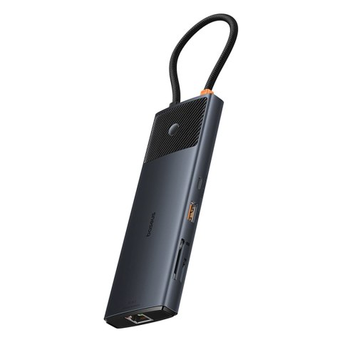 HUB adapter rozdzielacz 10w1 HDMI USB-A USB-C RJ45 SD TF - szary BASEUS