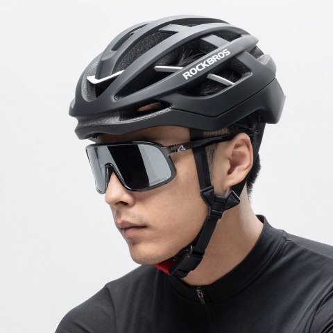 Kask ochronny rowerowy HC-58BK-L 58-61 cm - czarno-szary ROCKBROS