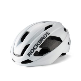 Kask rowerowy LK-15 z włókna węglowego 58-62 cm - biały ROCKBROS