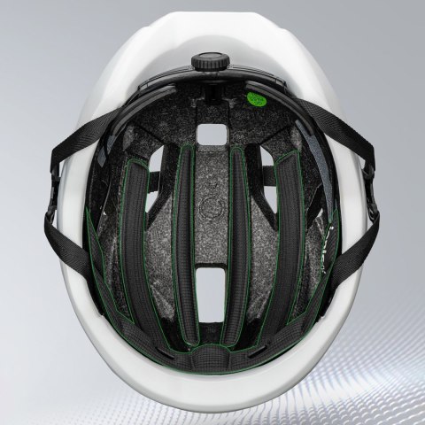 Kask rowerowy LK-15 z włókna węglowego 58-62 cm - biały ROCKBROS