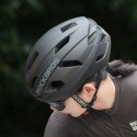Kask rowerowy LK-15 z włókna węglowego 58-62 cm - czarny ROCKBROS