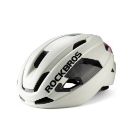 Kask rowerowy LK-15 z włókna węglowego 58-62 cm - jasnoszary ROCKBROS