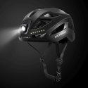Kask rowerowy ze zintegrowanym oświetleniem wielokierunkowym USB-C 57-61 cm - czarny ROCKBROS