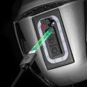 Kask rowerowy ze zintegrowanym oświetleniem wielokierunkowym USB-C 57-61 cm - czarny ROCKBROS