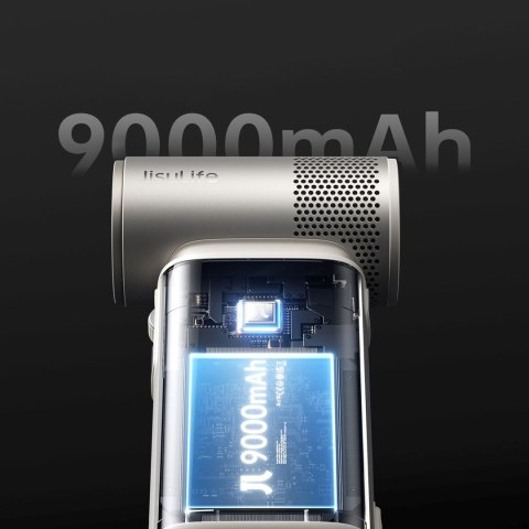 Mini dmuchawa przenośny wiatrak 5w1 9000mAh USB - brązowy Jisulife