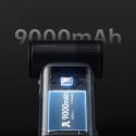 Mini dmuchawa przenośny wiatrak 5w1 9000mAh USB - ciemnoszary Jisulife