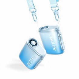 Mini wentylator wiatrak przenośny ze smyczą 4500mAh - niebieski Jisulife
