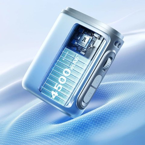 Mini wentylator wiatrak przenośny ze smyczą 4500mAh - niebieski Jisulife
