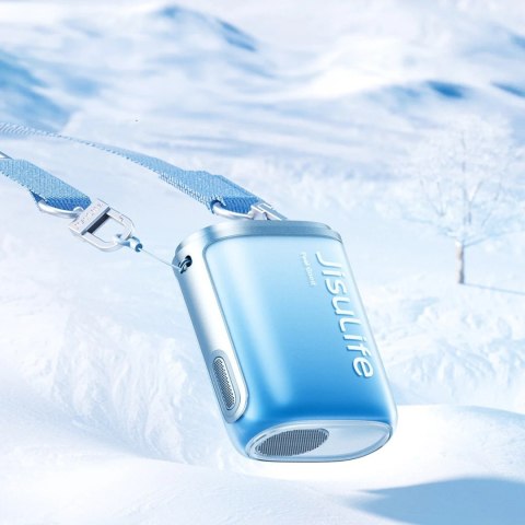 Mini wentylator wiatrak przenośny ze smyczą 4500mAh - niebieski Jisulife