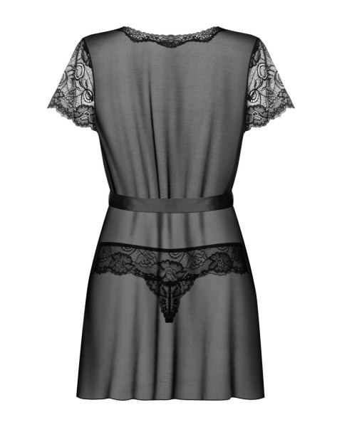 Peniuar Alluria + stringi GRATIS! Czarny S/M