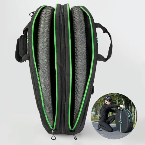 Pokrowiec transportowy na koło rowerowe śr. 74cm - czarny ROCKBROS