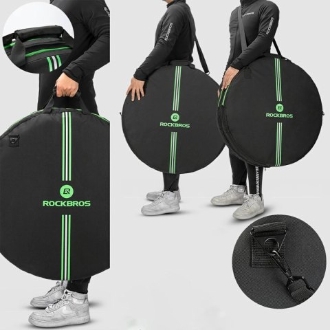 Pokrowiec transportowy na koło rowerowe śr. 74cm - czarny ROCKBROS