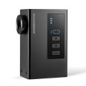 Pompka akumulatorowa kompresor LED 420mAh 120 psi - czarna ROCKBROS