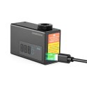 Pompka akumulatorowa kompresor LED 420mAh 120 psi - czarna ROCKBROS
