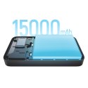 Powerbank 15000mAh USB-A USB-C 100W - szary CUKTECH